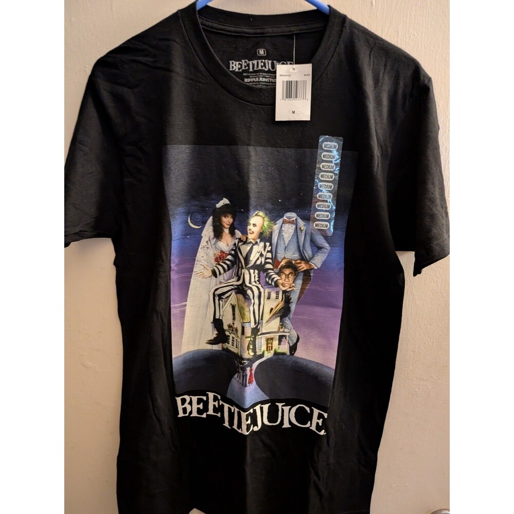 Bettlejuice Poster T-Shirt Black Size M Ripple Junction